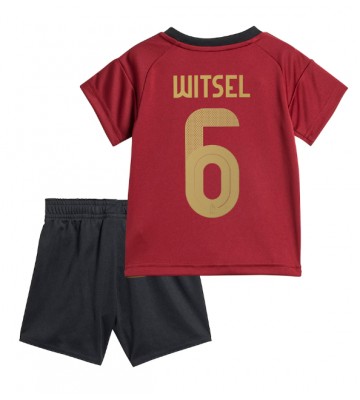 Belgien Axel Witsel #6 Hemmakläder Barn EM 2024 Kortärmad (+ Korta byxor)